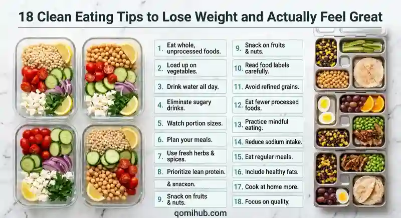 18 Clean Eating Tips to Lose Weight and Actually Feel Great