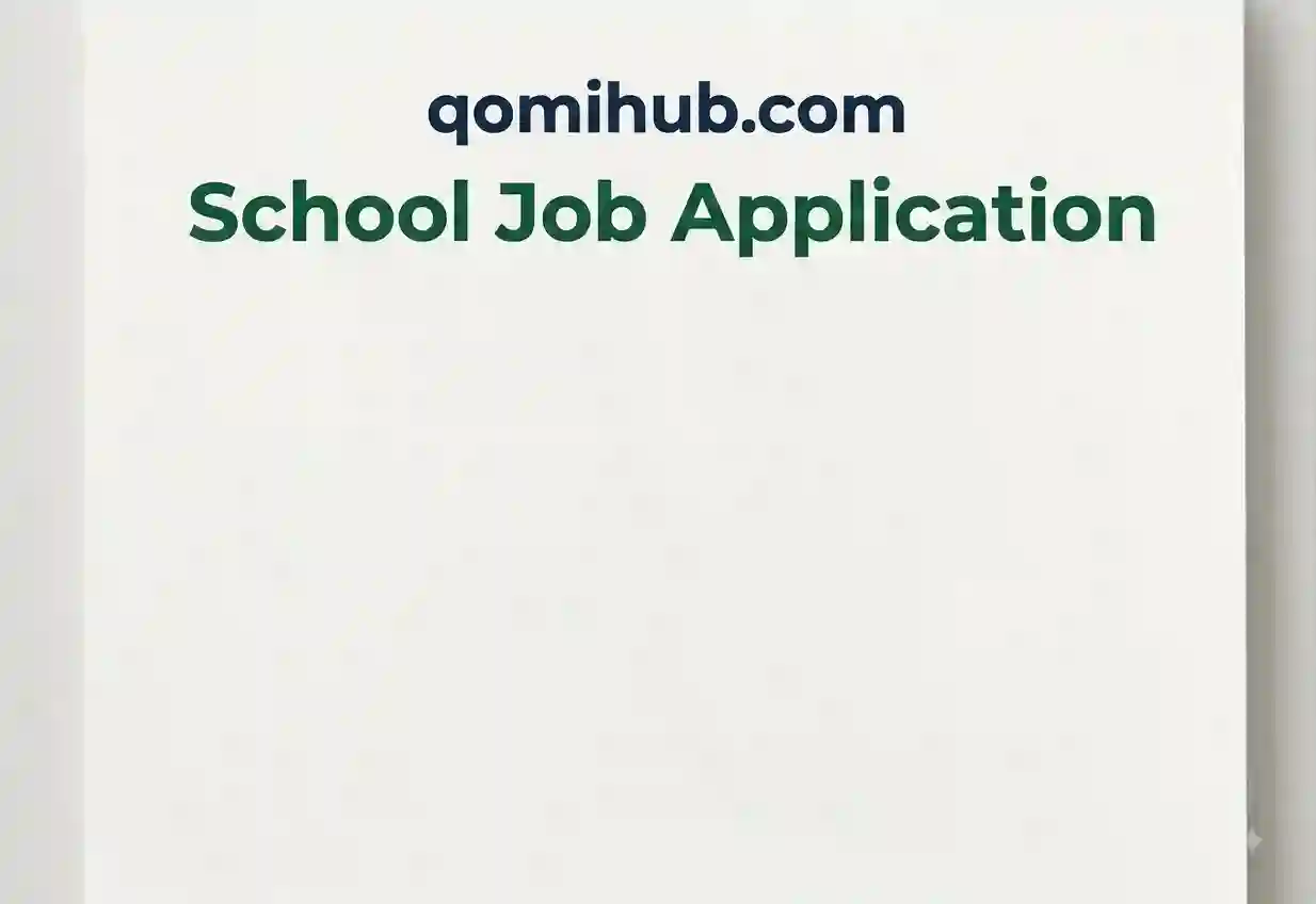 School Job Application Format – Professional Sample & Template