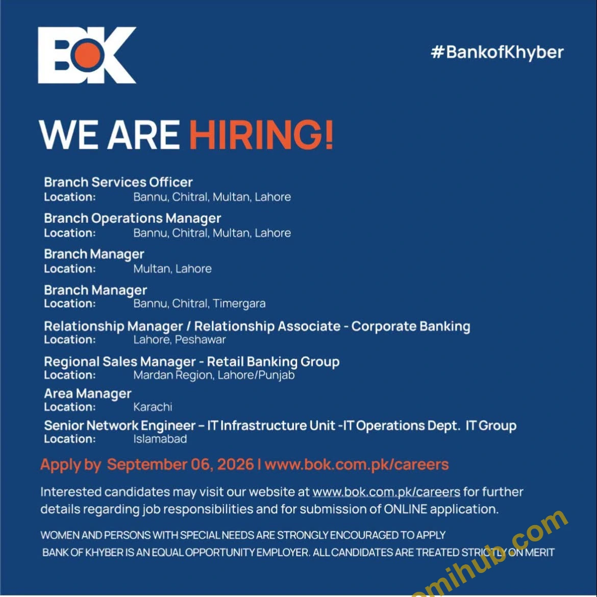 Bank of Khyber Announced Branch Manager & Branch Services Officer Jobs 2026 | Apply Online