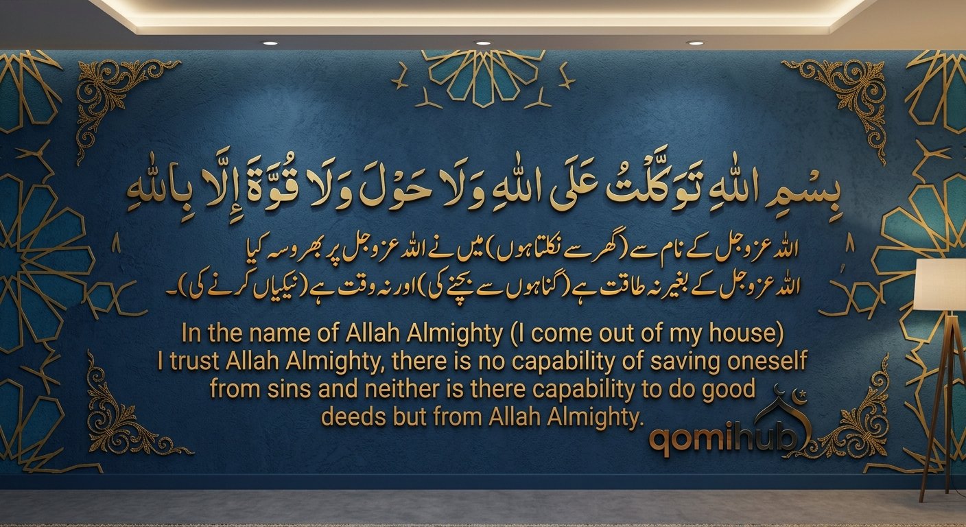 Ghar Se Nikalne Ki Dua | Dua When Leaving Home