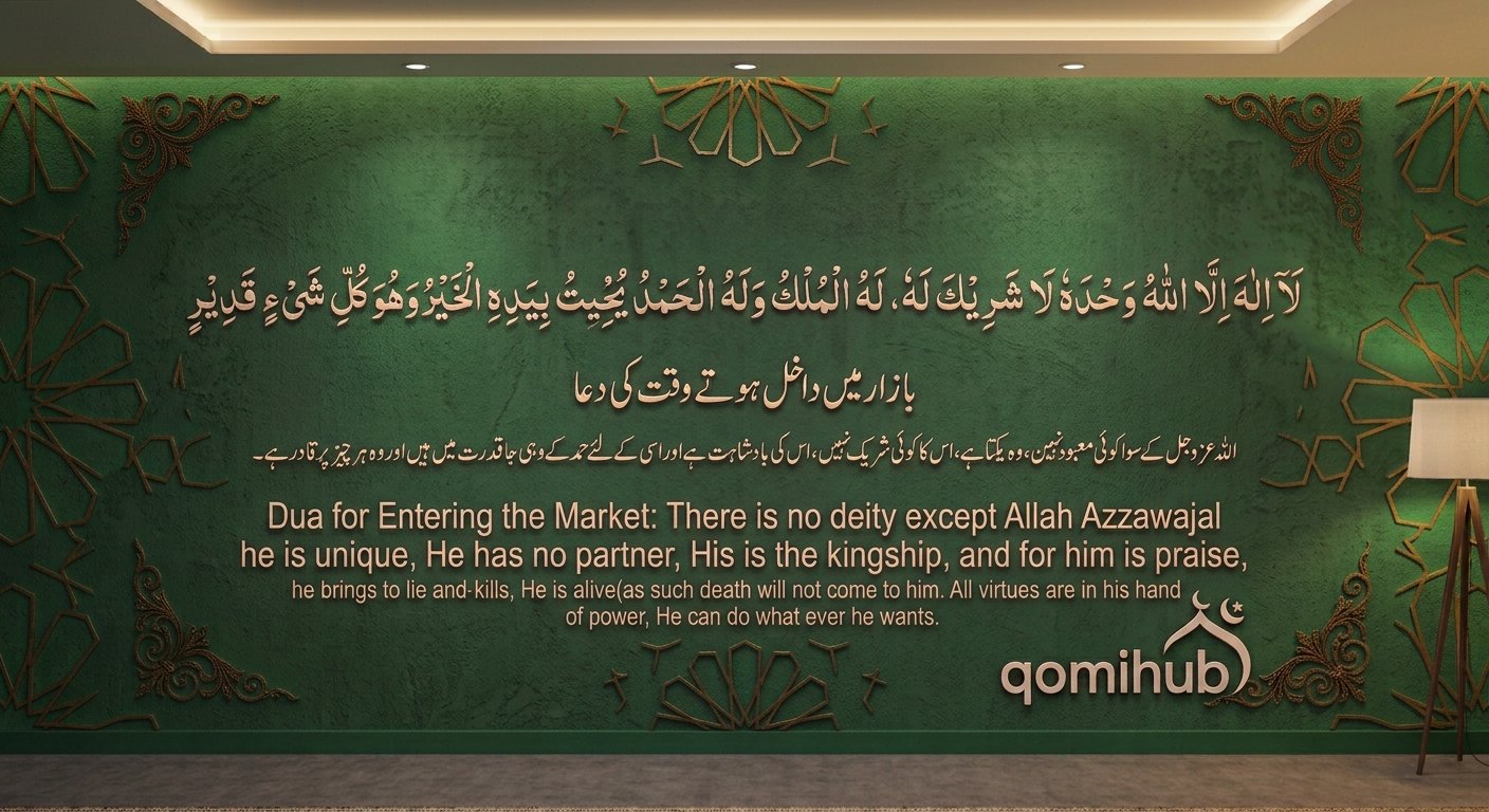 Dua When Entering the Market | Bazaar Mein Dakhil Hone Ki Dua