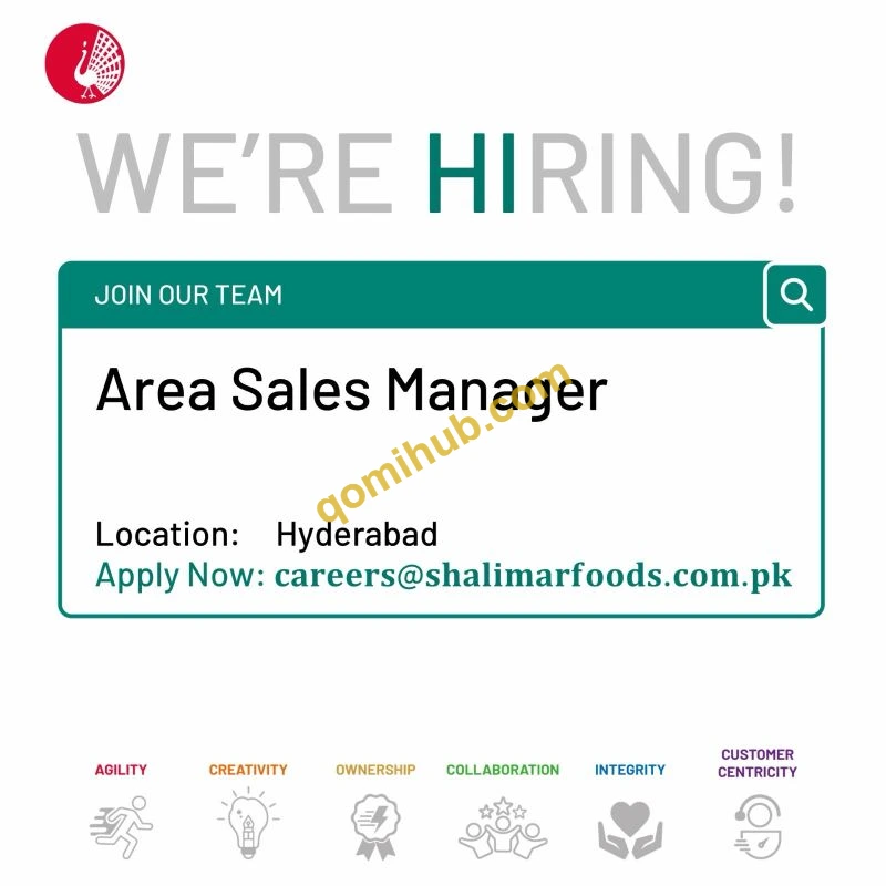 Shalimar Food Products Is Hiring Area Sales Manager Jobs 2026 In Hyderabad