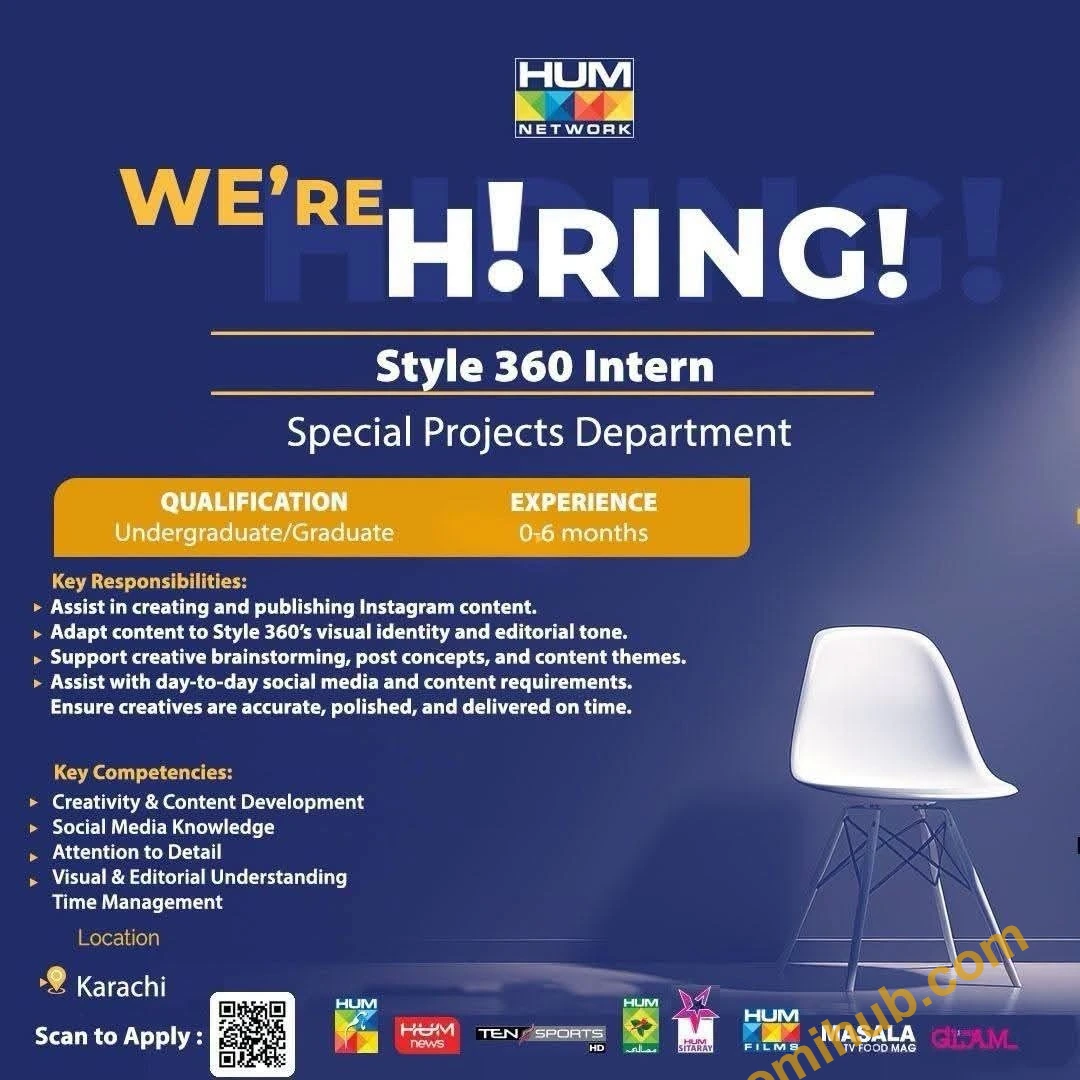 HUM Network Style 360 Intern Jobs 2026 Latest